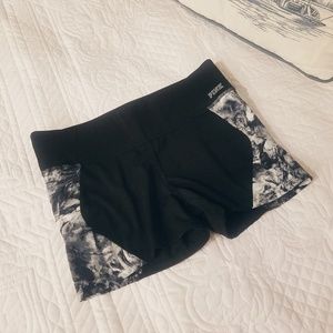 PINK Victoria Secret Black Yoga Shorts